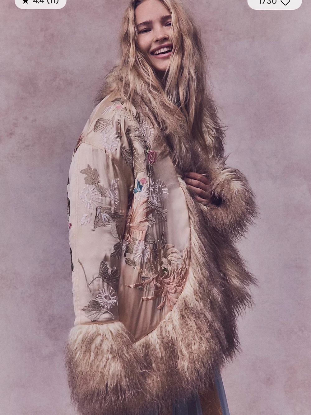 Sold Out // NWT Free People Moon Petals Jacket MSRP$698 SZ XL